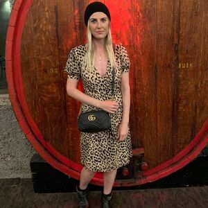 Alice and Olivia Leopard Wrap Dress